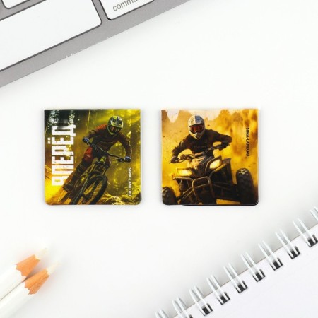 Gift set: notebook and magnetic bookmarks 2 pcs. "Never give up"-8