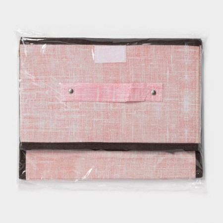 Stellid box for storage with a lid "Ronda", 26 × 20.5 × 16 cm, pink color-5