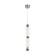 Saturo lamp 4XLED 36W 3000k chrome 8x8x52-202 cm
