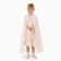Carnival cloak for children, plush white, length 115 cm