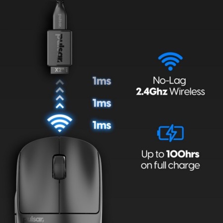 Pulsar X2 V2 Wireless Size 1 (Mini) Black-2