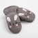 Mittens of winter children's minku, gray color, size 16 (18 cm)