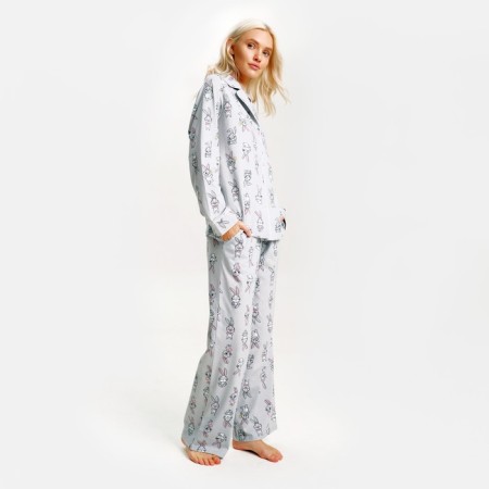 Pajama New Year's Women (shirt and trousers) KAFTAN "Bunny", size 44-46-1