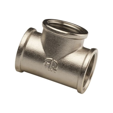 Aqualink tee, 2 ", internal/internal/internal thread, nickel -plated brass
