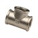 Aqualink tee, 2 ", internal/internal/internal thread, nickel -plated brass