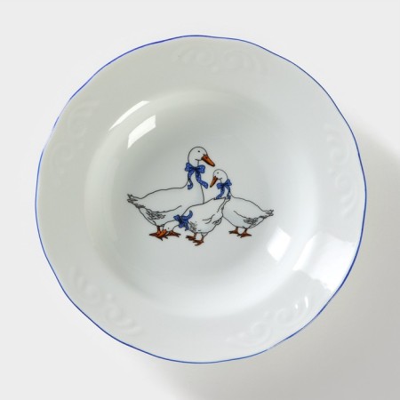 Porcelain Porcelain “geese”, 250 ml, d = 20 cm, dree mix-1