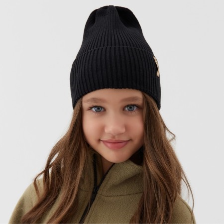 Children's hat minku, rr 48-52, black color-3