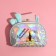 Cosmetic bag-trapping "in the spotlight", holographic PVC, 20 x 13 cm