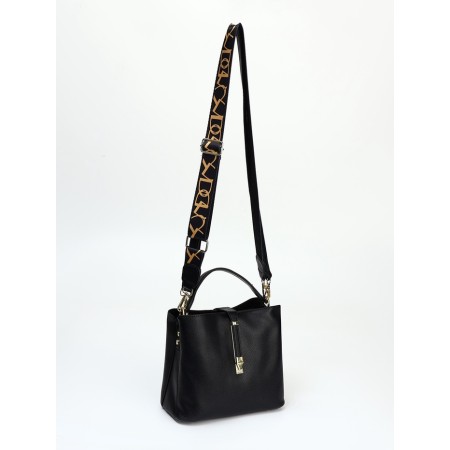 Bag Female Tout with zipper, black color-1