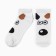 Women's socks "Dog", white color, rr 23