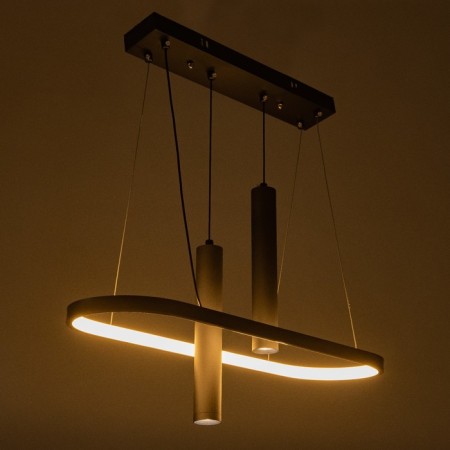 Bayerlux "Fani" chandelier 1+2LED 50W 3 Black modes 25x58x15-85 cm-4