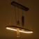 Bayerlux "Fani" chandelier 1+2LED 50W 3 Black modes 25x58x15-85 cm