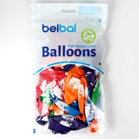 Latex ball 14 "Luntik", pastel, set 25 pcs.-1