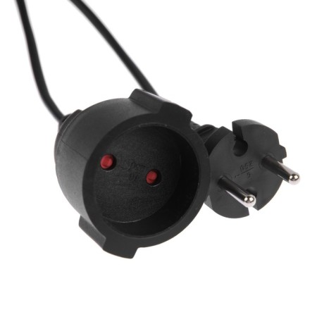 The extension cord on the frame Luazon Lighting Eco, 1 outlet, 20 m, 6 A, PVS 2x0.75 mm2, without salary, IP20-2