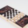 Bengal Tiger backgammon, wooden board 50 x 50 cm, with a field for playing checkers