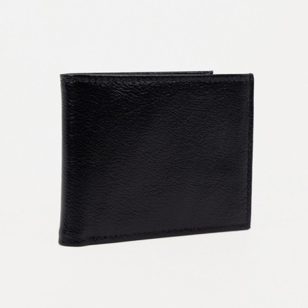 Male purse without fastening, black color