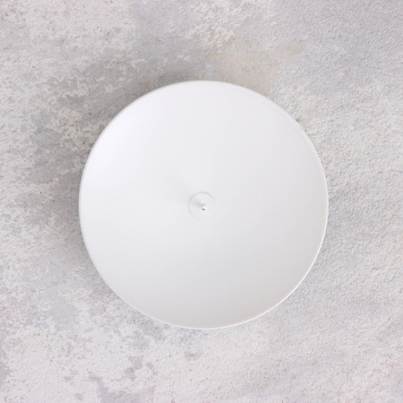 Lotus candlestick metal per 1 candle, 7.5x2 cm, white-2