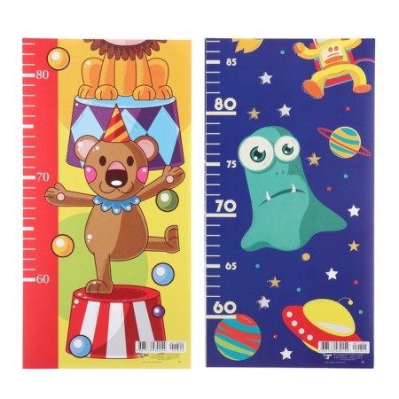Rostometer "Beasts" 8 pcs, glitter. 97x16.5 cm-4