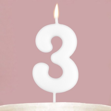Свеча для торта, цифра «3» , светится в темноте, 4 х 10 см.-7