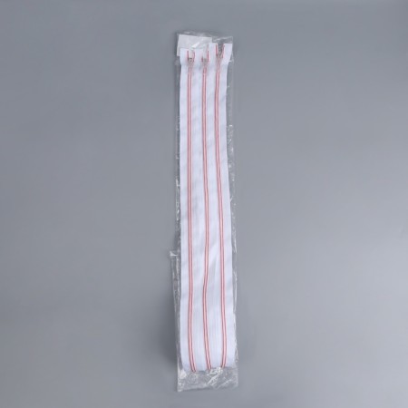 Lightning "Spiral", No. 5, detachable, castle machine, 80 cm, white/pink color-2