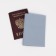 Passport cover, light gray color