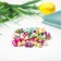 Acrylic beads "Colored pebbles" 7 mm, (set 85-90 pcs)
