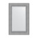 Mirror with fatset in a baguette frame, silver chain mail 88 mm, 57x87 cm