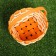 Wicker basket, orange, 16.5 × 9.5 × 20 cm, veneer