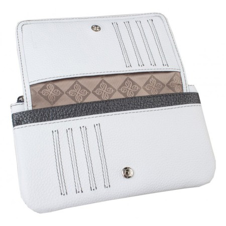 Purse with lightning, white and dark gray color-1