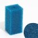 Rectangular sponge for filter No. 3, coarse, 6 x 6 x 12 cm, blue