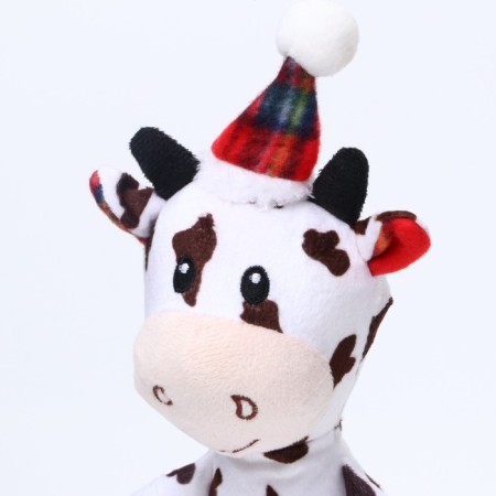 Soft toy for dogs "cow" with a squeak, 35 x 17 cm-3