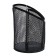 A glass for writing accessories, 3 compartments, a mesh, a metal, black