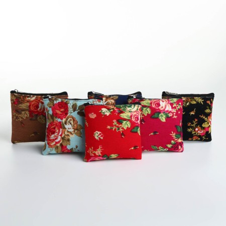 Women's wallet with zipper, color mix-3