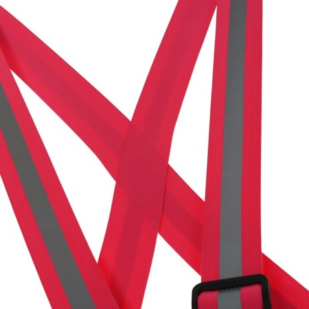Signal vest, reflecting with adjustable size, pink-3