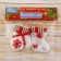 Soft suspension "mittens and boot" (set 2 pcs) 8 cm, white