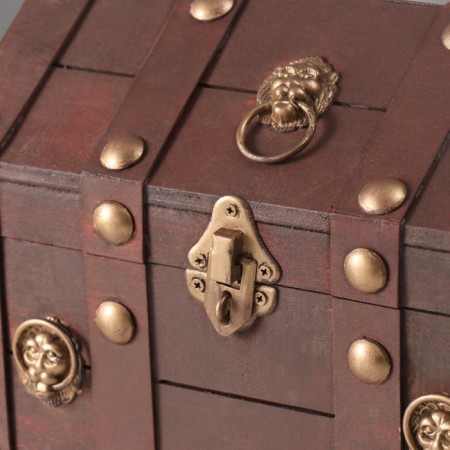 Casket chest "Leon" red 24x17x18.5 cm-2