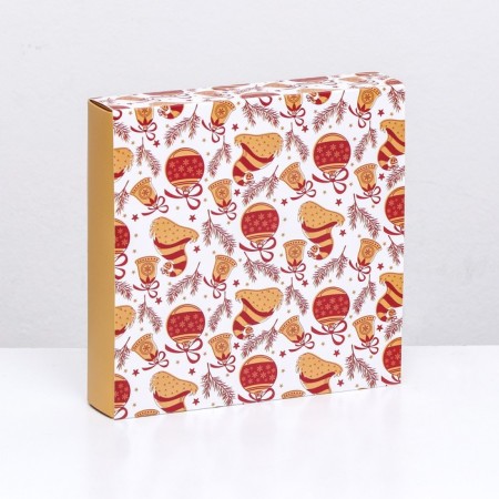 Box for sweets 16 pcs, 17.7 x 17.7 x 3.8 cm "Bell"-6