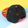 Baseball cap with a direct visor for the boy Minaku, size 56, black/red color