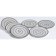 Elrington plates “Airgraph. Graphite breeze ", 19 cm, 6 pcs