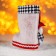Candy "Boot", with a voluminous snowman in a hat, capacity 400 g, white color