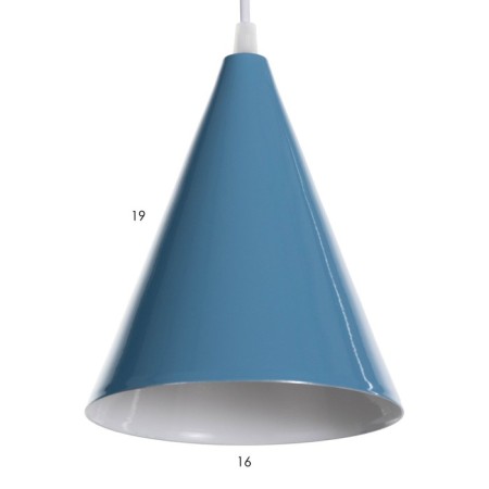 Lamp Bayerlux "cone" 1x15W E14 blue 16x16x20cm-3