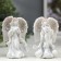 Souvenir Polystone "Angel -girl in a pink wreath - Hope" MIX 5x7.5x4 cm