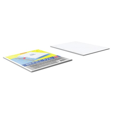 Smooth block for notebooks on A5 rings, 80 sheets in a cage, white, Erich Krause-4