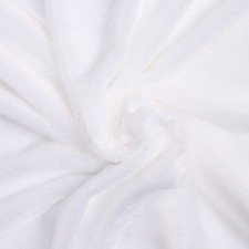 Flap with a knitted basis fur, white, 100 × 165 cm, 100% p/e