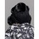 Children's knitted hat with fur, size 52, black color