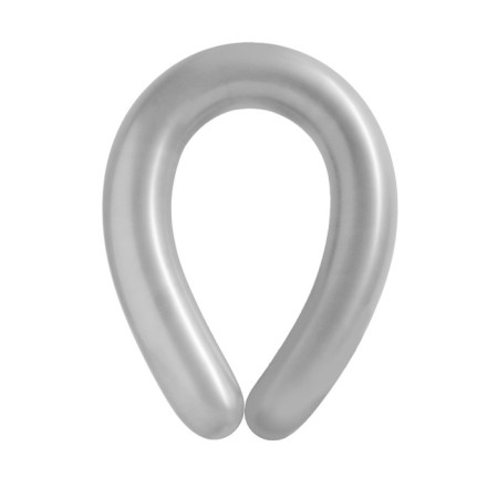 Ball for Twisting latex 360 ", mother -of -pearl, set 10 pcs., Silver color