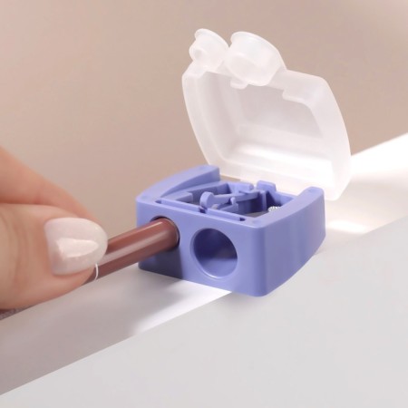 Cosmetic sharpener, with a lid, double, mix color-6