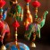 Interior suspension with bells "Elephants" 16x16x40 cm mix
