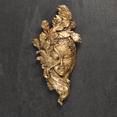 Suspended decor "Venetian mask No. 2" 32.5x16cm, bronze-1