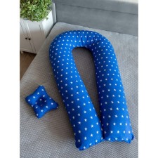 Pregnant “U Comfort” and pillow for babies “Baby”, Print of Stars Blue 934878